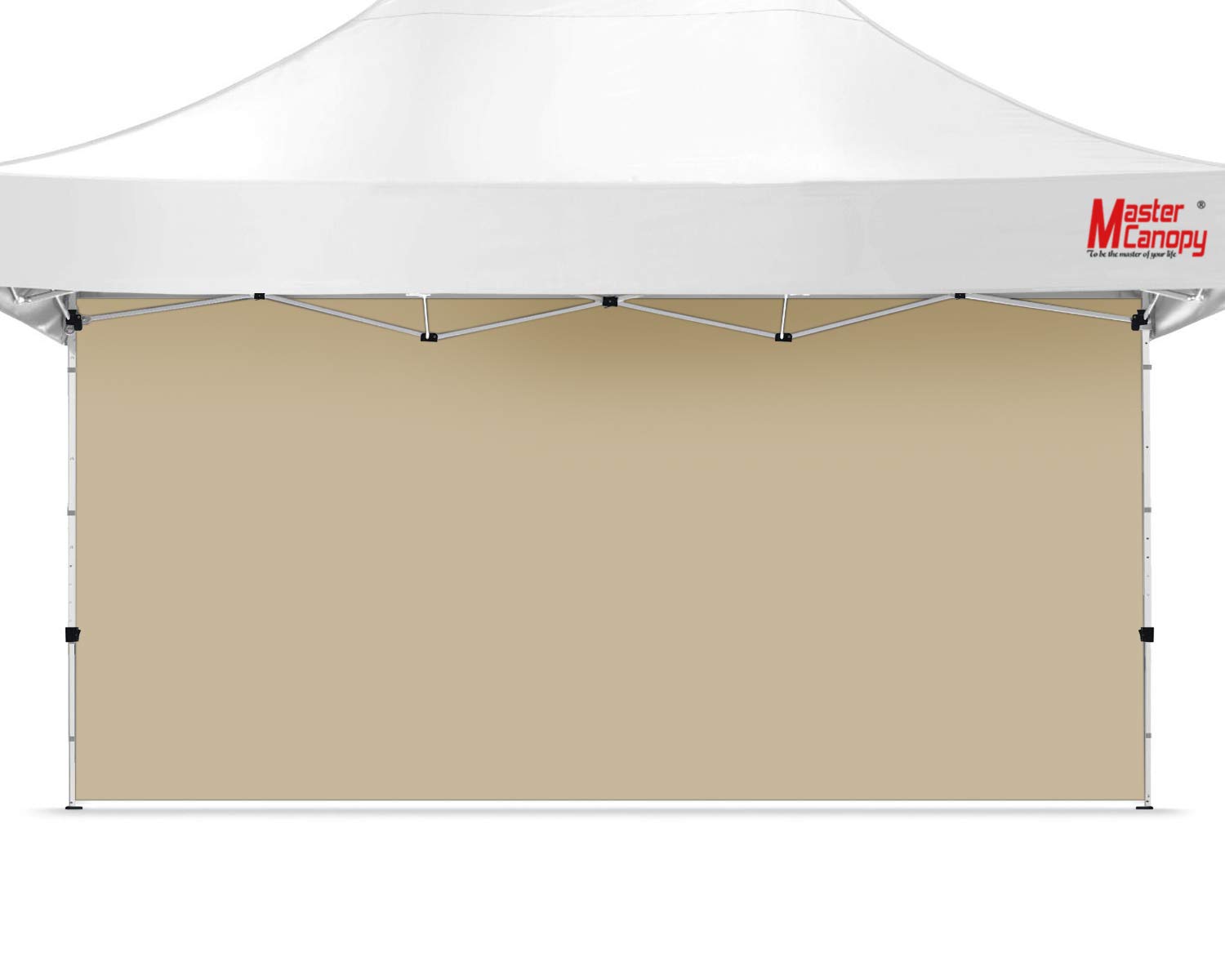 MASTERCANOPY Instant Canopy Tent Sidewall for 10x20 Pop Up Canopy - 1 Piece Beige Waterproof Shade Wall - Perfect for Outdoor Events, Parties, and Camping Shelter
