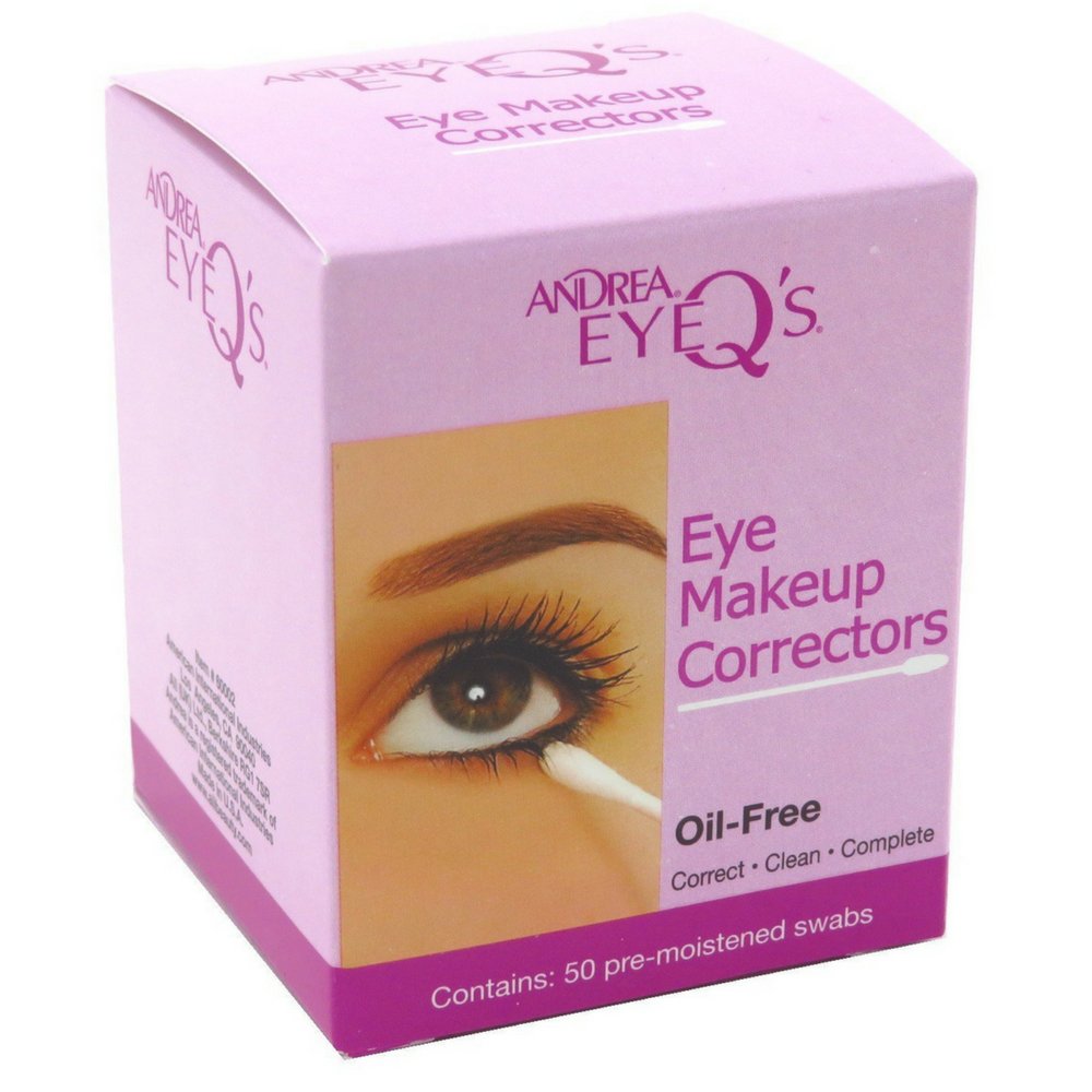 Andrea Eye Q's Oil-Free Make-Up Correctors - 50 Count (Pack of 4) | Dark Circle & Blemish Concealer | Perfect for Daily Makeup & Professional Beauty Routines