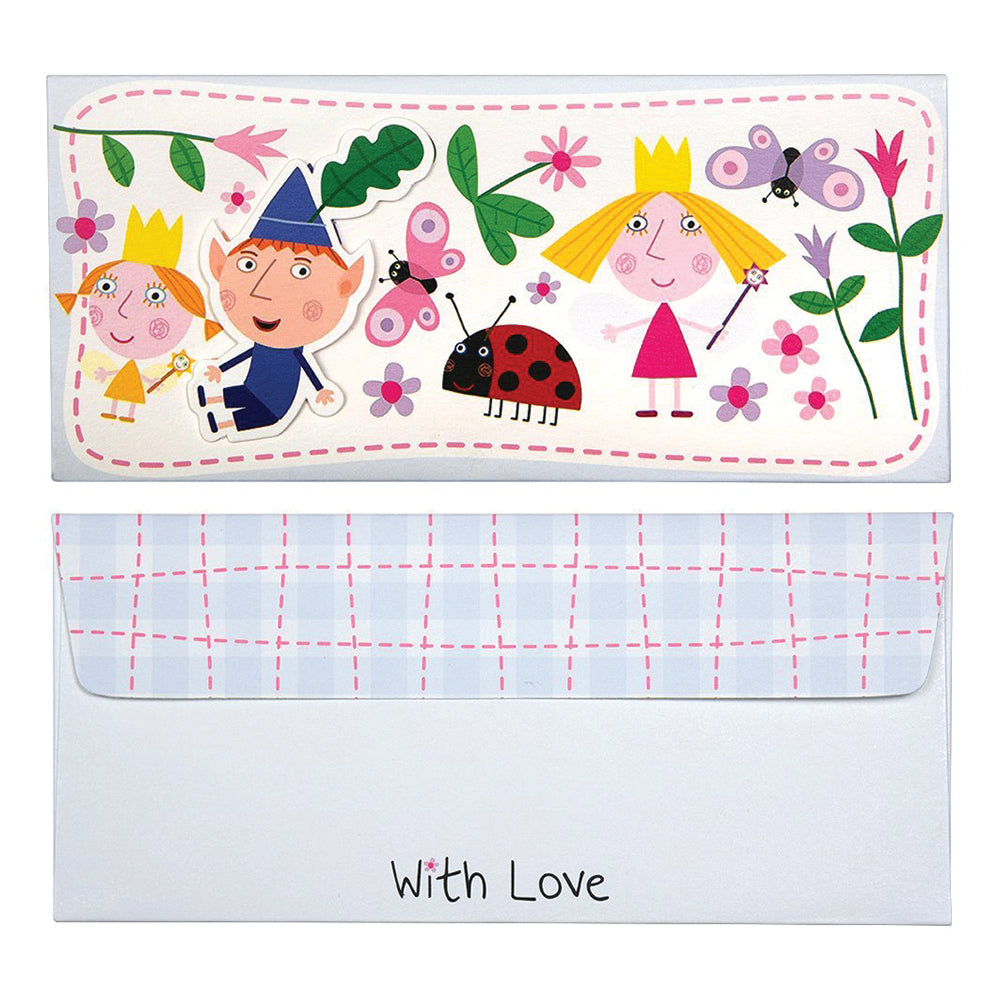 3D Ben & Holly Kids Money Envelope Set - Blue & White Design (20 or 100 Pack) - Perfect for Allowance, Gifts & Kids Savings