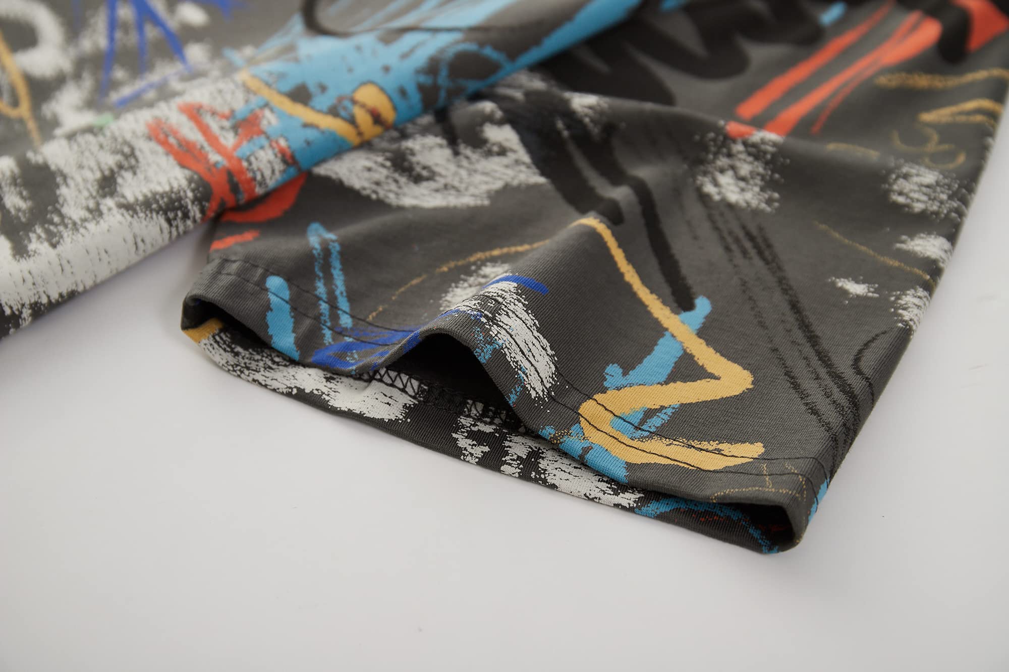 YININF Men's Hipster Hip Hop Graphic Short Sleeve T-Shirt - Casual Streetwear for Urban Fashion & Music Lovers