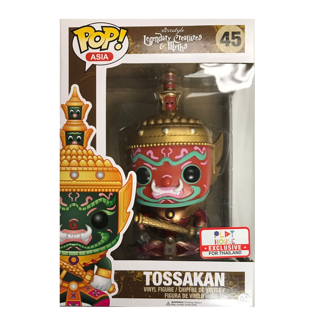 Funko Pop! Asia Legendary Creatures & Myths: Tossakan Red Metallic #45 Collectible Figure - Perfect for Anime Fans, Mythology Enthusiasts & Pop Culture Collectors