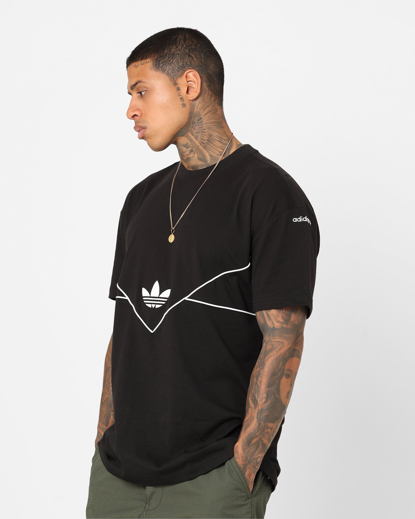 Adidas Originals Classic T-Shirt for Men - Black Cotton Crewneck Tee - Casual Wear, Gym, Street Style