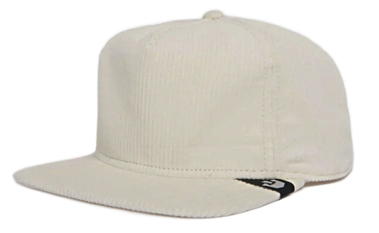 Goorin Corduroy 'Flat Boy' Flat Peak Baseball Cap in Creme - Stylish & Comfortable Men's Casual Hat for Everyday Wear, Outdoor Activities, and Fashion Accessories