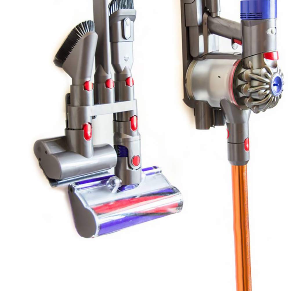 Hemoton Vacuum Cleaner Brush Holder - Wall Mount Storage Rack for Cleaning Accessories