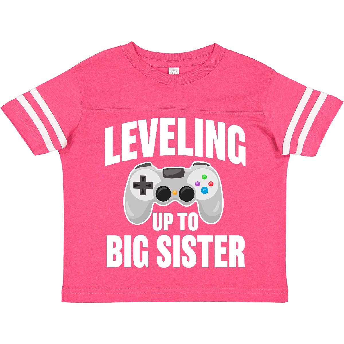 Leveling Up to Big Sister Toddler T-Shirt - Cute Sibling Announcement Shirt for Baby Girls - Perfect for Gender Reveal, Newborn Photos & Family Matching Outfits