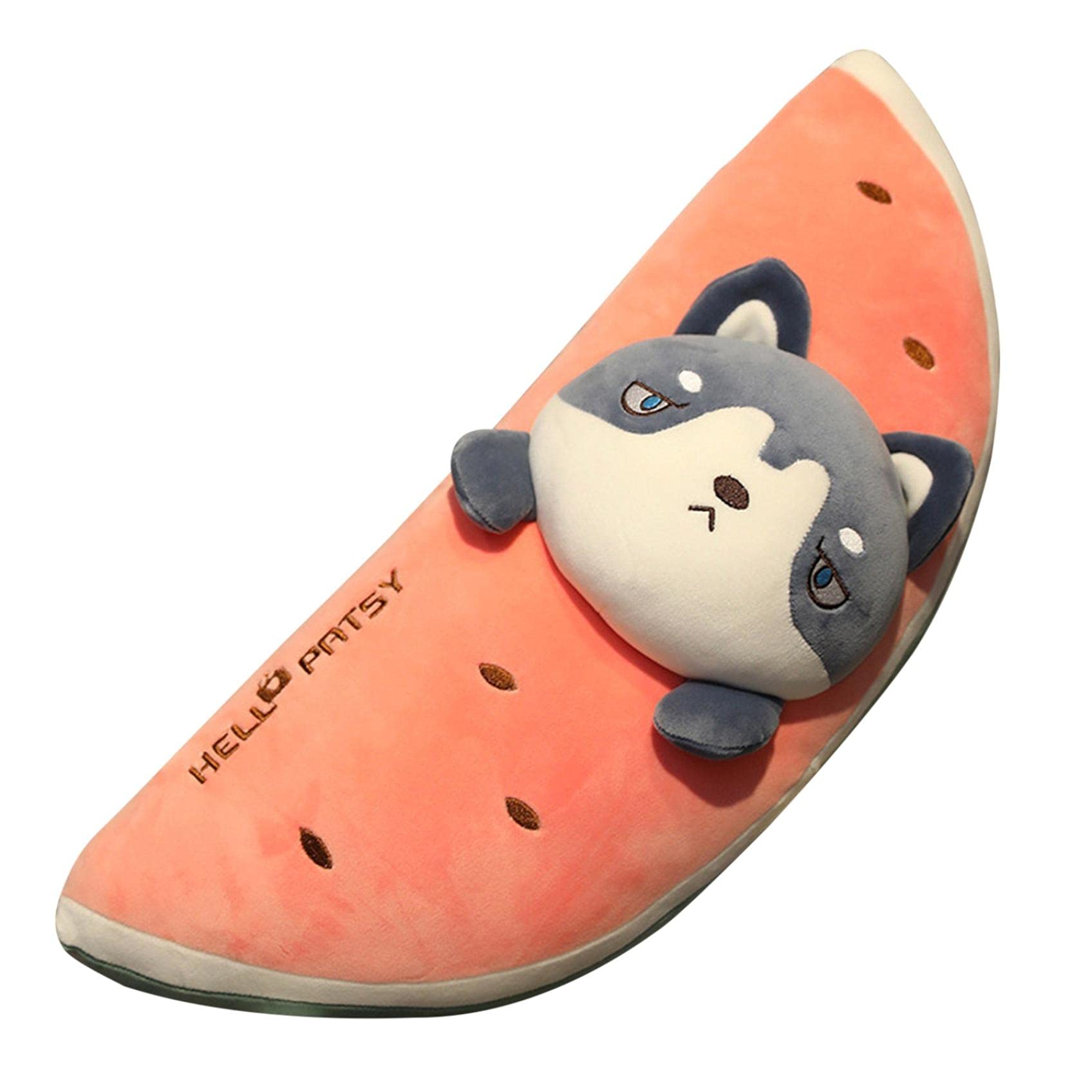 Soft Hugging Pillow Toy - Watermelon Animal Stuffed Plush for Girls | Birthday Gift & Holiday Present | Perfect for Bedtime, Room Decor, and Comforting Cuddles