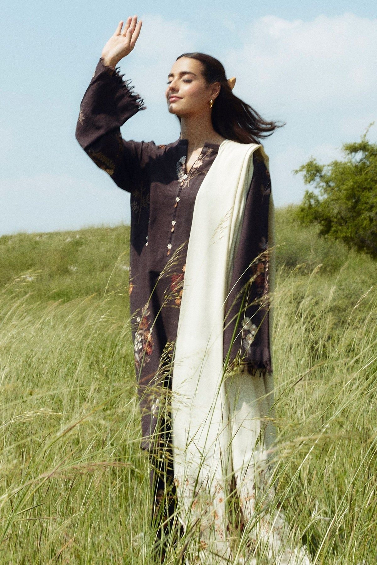 Citrine 2A Coco by Zara Shahjahan Winter Stitched Dress - Elegant Party Wear for Women | Perfect for Holiday Gatherings & Formal Events