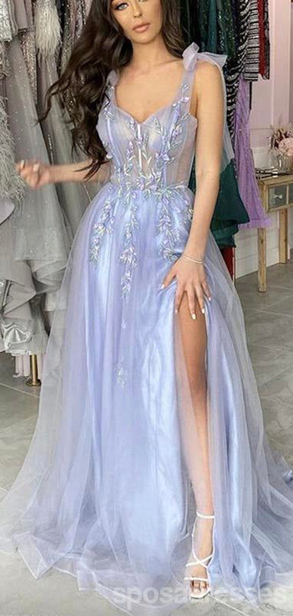 Elegant A-Line High Slit Maxi Long Prom Dresses for Women - Formal Evening Gowns & Party Dresses - Perfect for Prom, Homecoming, Weddings & Special Occasions