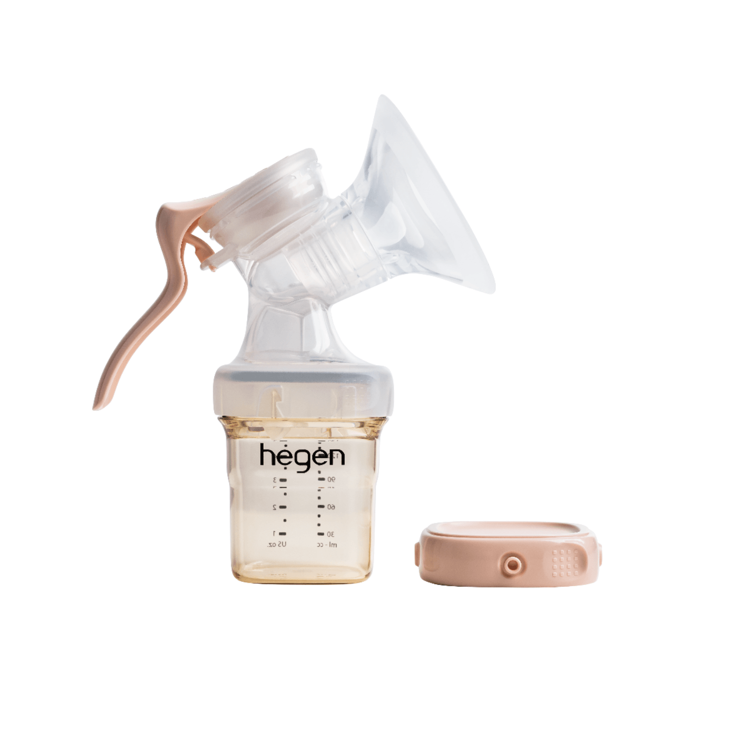 Hegen PCTO™ Manual Breast Pump Kit with SoftSqround™ - Portable & Comfortable Breastfeeding Solution for Moms at Home, Work, or Travel