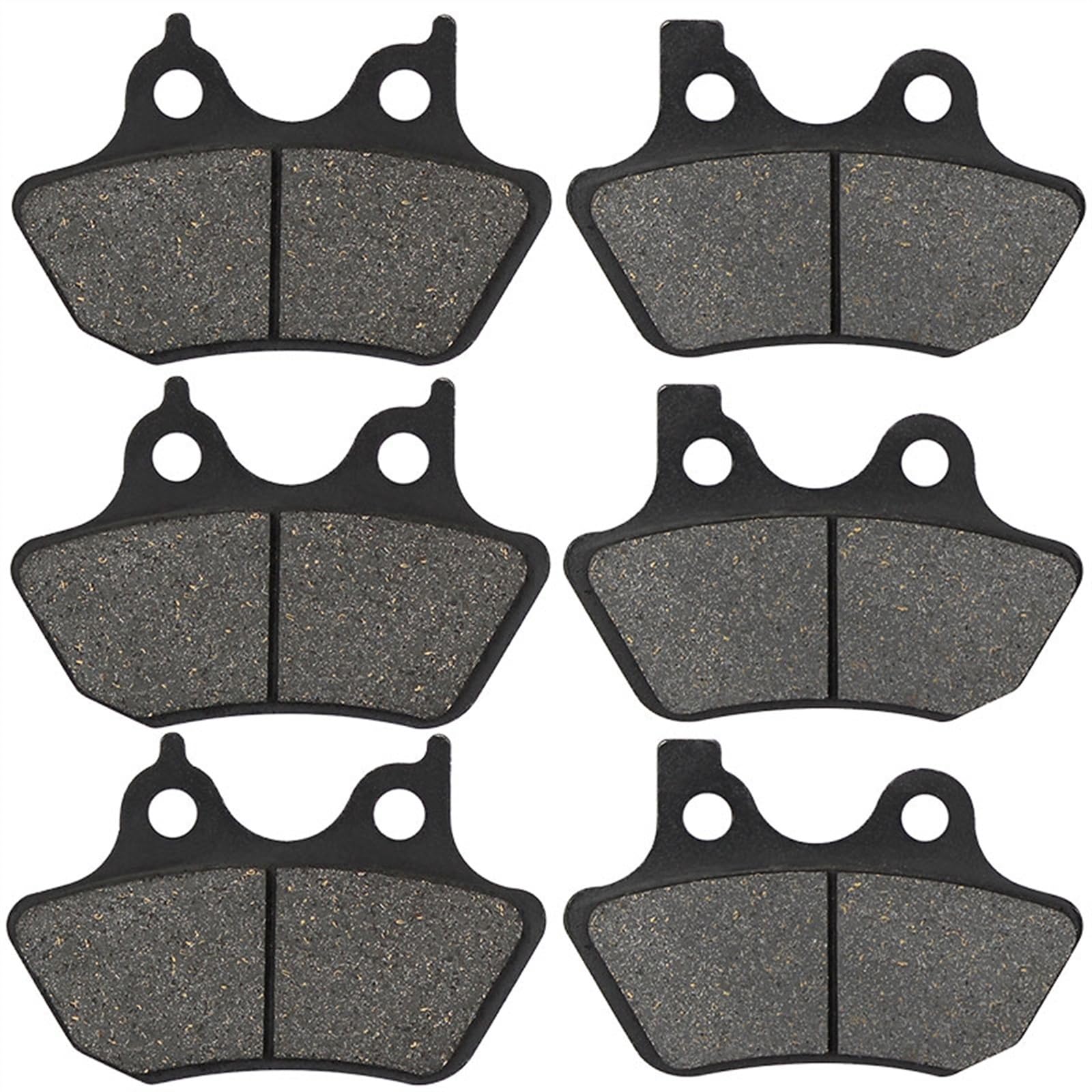 SCOOVY Motorcycle Brake Pads - Compatible with Harley Davidson FXDI, FXDLI, FXDCI, FXST Superglide & Low Rider Models - Front & Rear Brake Pads (3 Pairs) - Perfect for City Riding, Highway Cruising & Daily Commutes