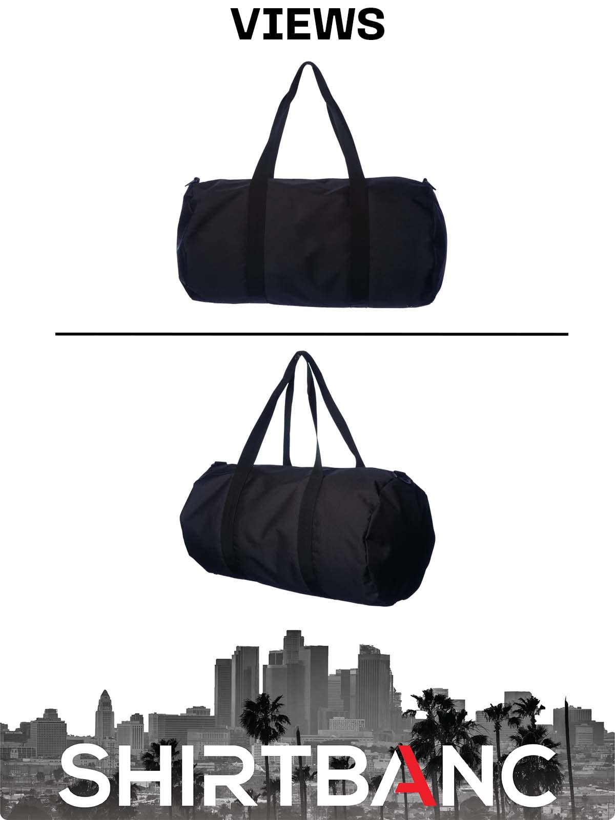 ShirtBANC Large Duffle Bag for Gym, Travel & Sports - Spacious Multipurpose Carryall for Workouts, Weekend Trips & Sports Gear
