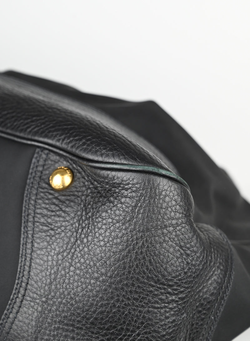 Prada Black Fabric Shopper Bag - Stylish & Spacious Tote for Women | Perfect for Work, Travel & Everyday Use