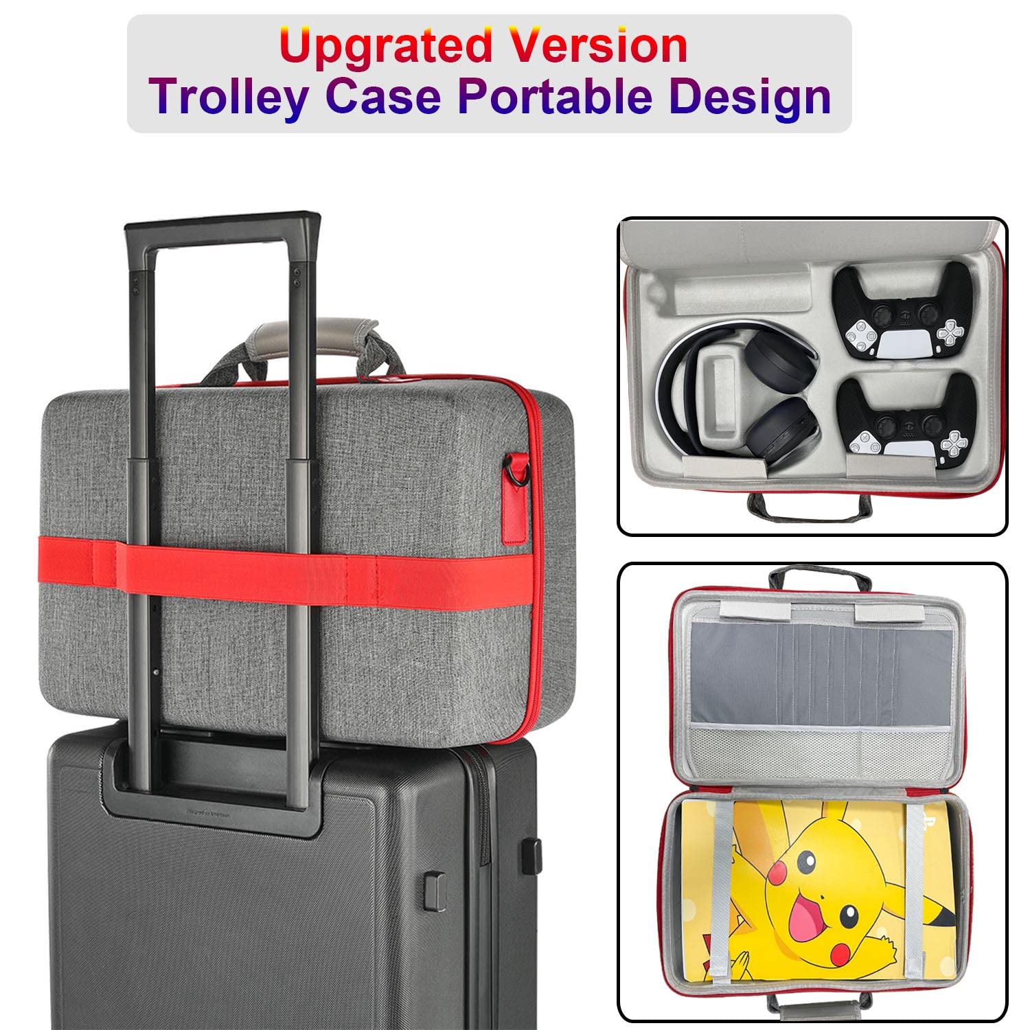 ASNOMY PS5 Carrying Case for Playstation 5 Console & Accessories - Travel Storage Bag with Padded Protection | Perfect for Gaming Travel, Home Storage & Outdoor Transport