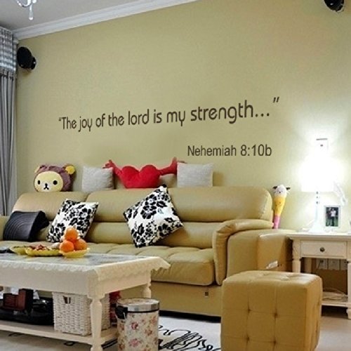 Nehemiah 8:13 Bible Wall Decal - Religious Vinyl Sticker for Home Decor