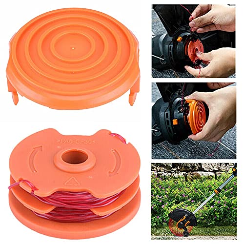 WORX 50019417 Replacement Spool Cover Set for WG105-WG118 String Trimmers & Grass Cutters – Durable Trimmer Head Accessories for Lawn Maintenance and Yard Work