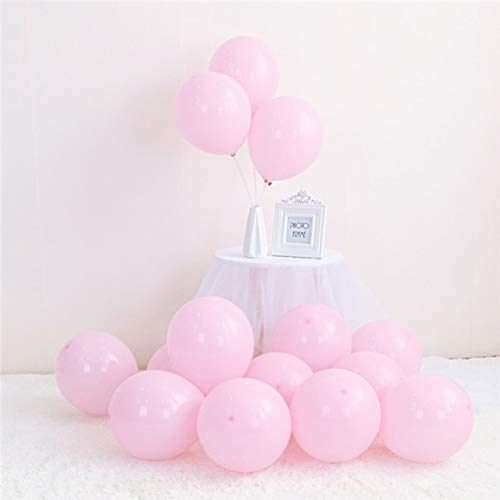 100pcs Pastel Latex Balloons 5 Inch - Macaron Candy Colored Party Balloons for Wedding, Graduation, Engagement, Birthday, Baby Shower & Christmas Decorations - Perfect for Indoor and Outdoor Party Decor (Pink)
