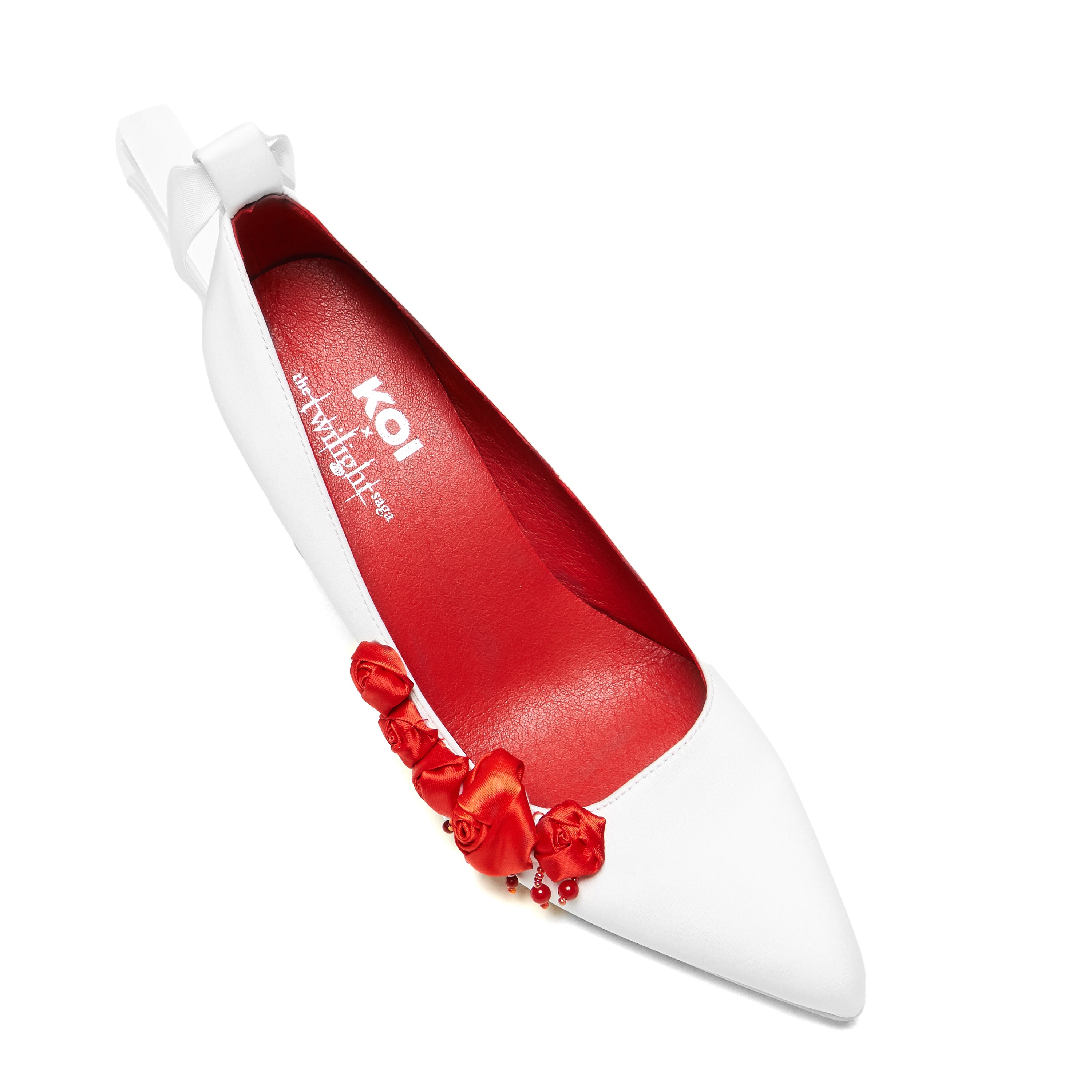 Bella's Nightmare Rose Heels with Pearl Accents - Elegant Women's High Heel Shoes for Evening Parties, Prom, Weddings & Special Occasions