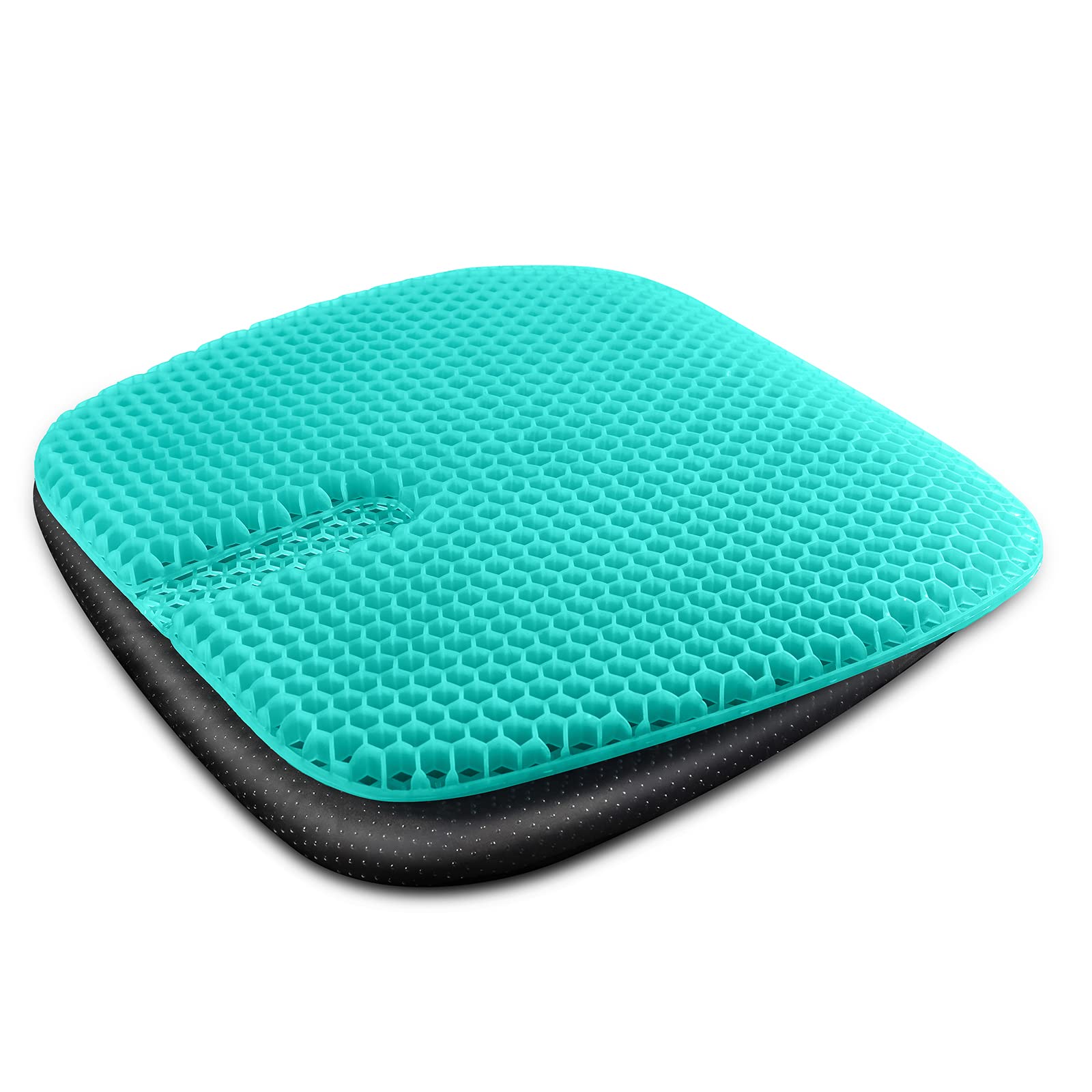 Premium Gel Seat Cushion for Long Sitting - Pressure Relief & Cooling Gel Pad (18.5