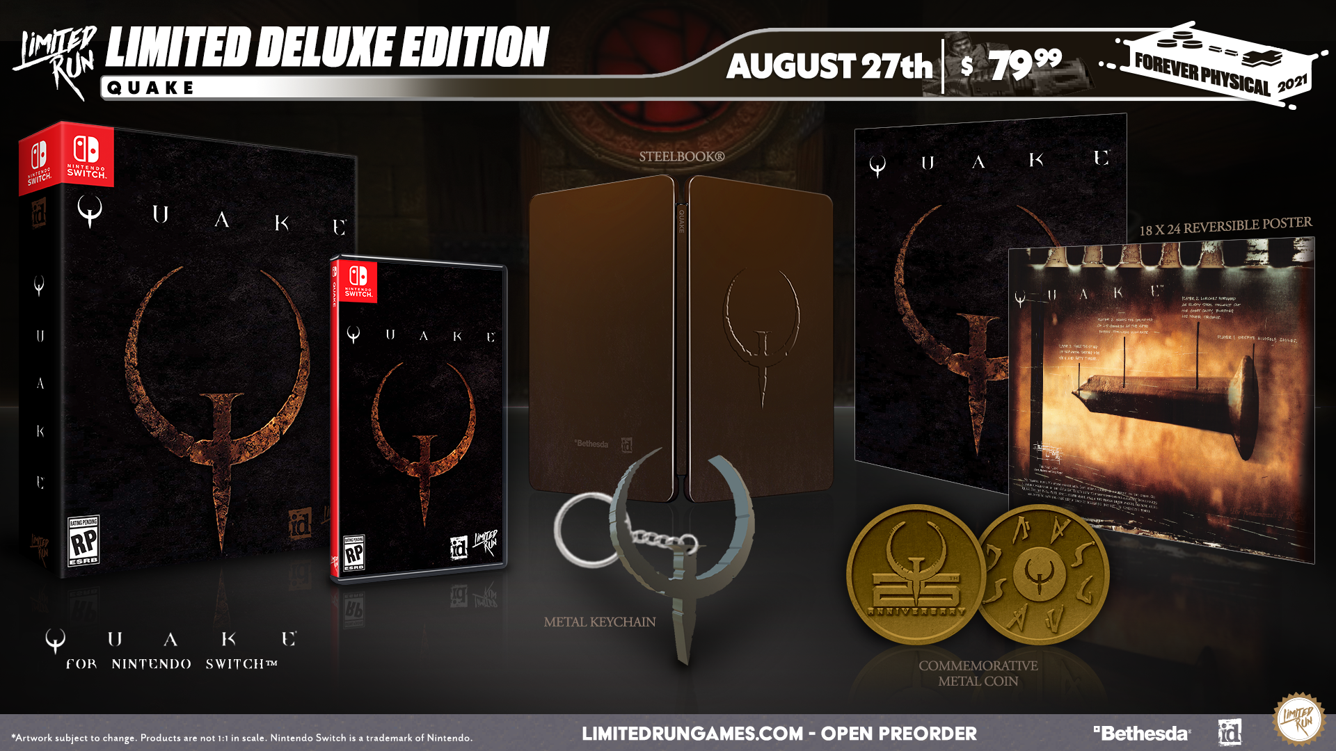 Limited Run #119: Quake Deluxe Edition for Nintendo Switch - Collector's Edition Physical Game - Perfect for Horror Game Fans & Retro Gaming Enthusiasts