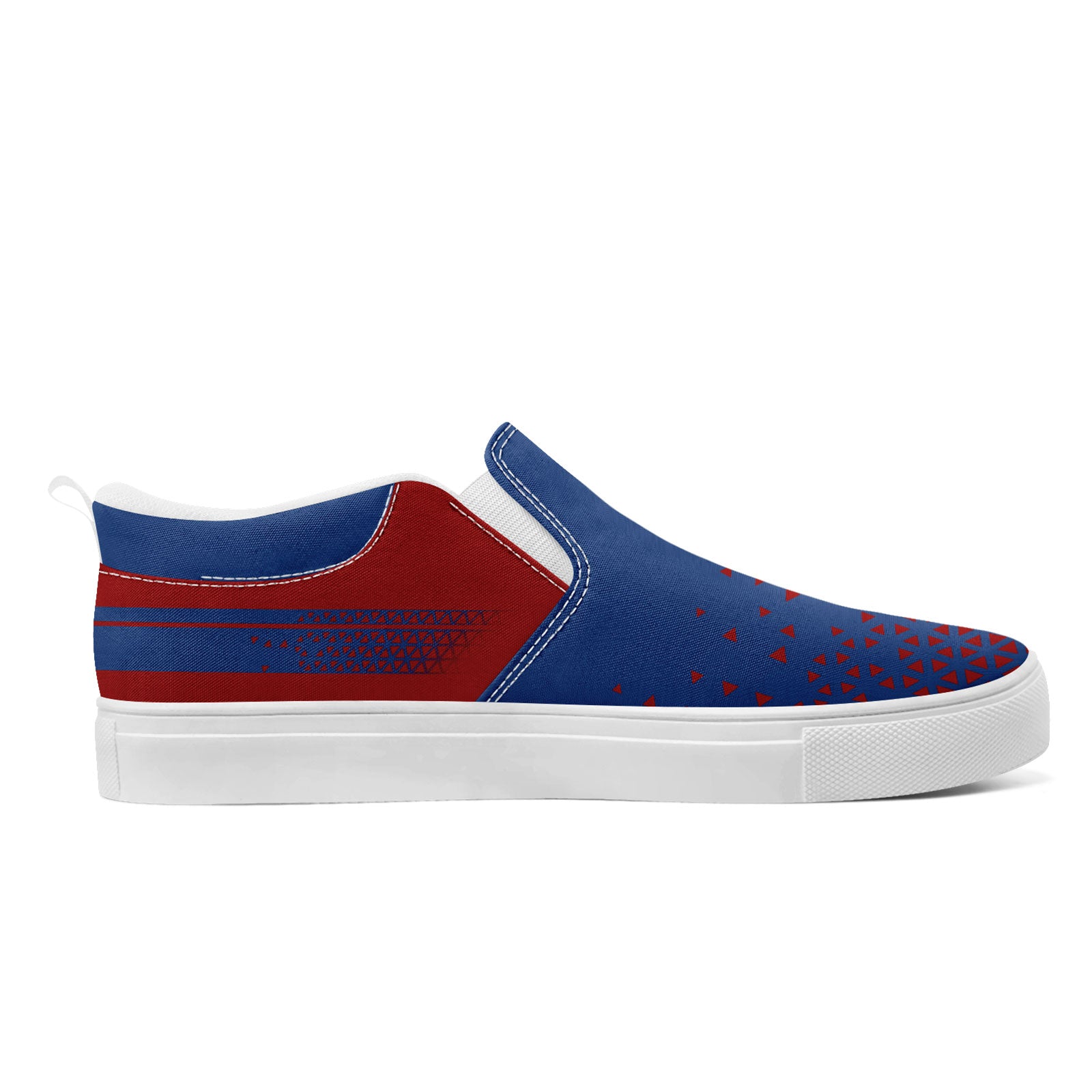 Custom Personalized Slip-On Canvas Sneakers - Handmade Breathable Casual Shoes for Men & Women - Perfect for Walking, Travel & Everyday Wear (Style: FN071 E023042)