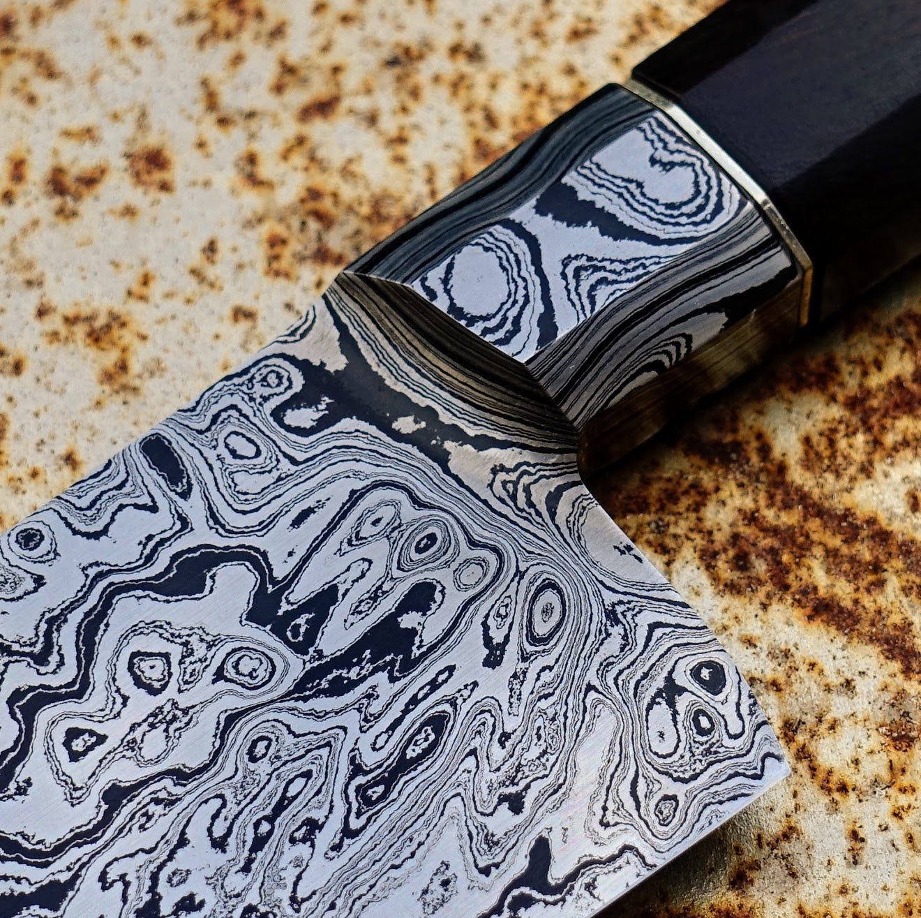 Premium E.B Bladeworks Integral Western Chef Knife 195mm - High Carbon Steel Kitchen Knife for Professional Chefs & Home Cooking, Perfect for Slicing, Dicing & Meat Cutting