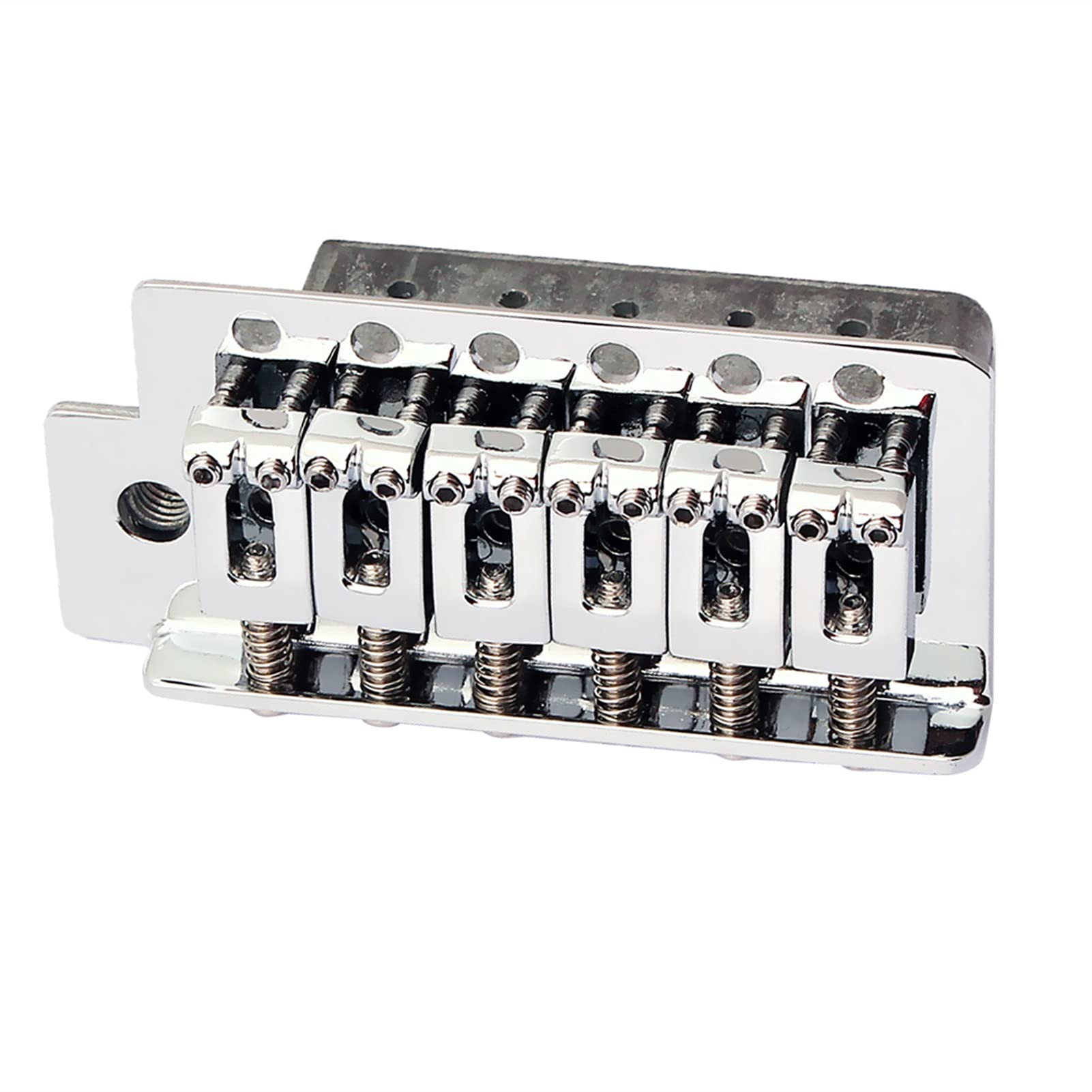 Left Handed Electric Guitar Bridge & Tailpiece Set - Silver ST Style Replacement for Enhanced Playability & Tone | Perfect for Rock, Blues & Live Performances