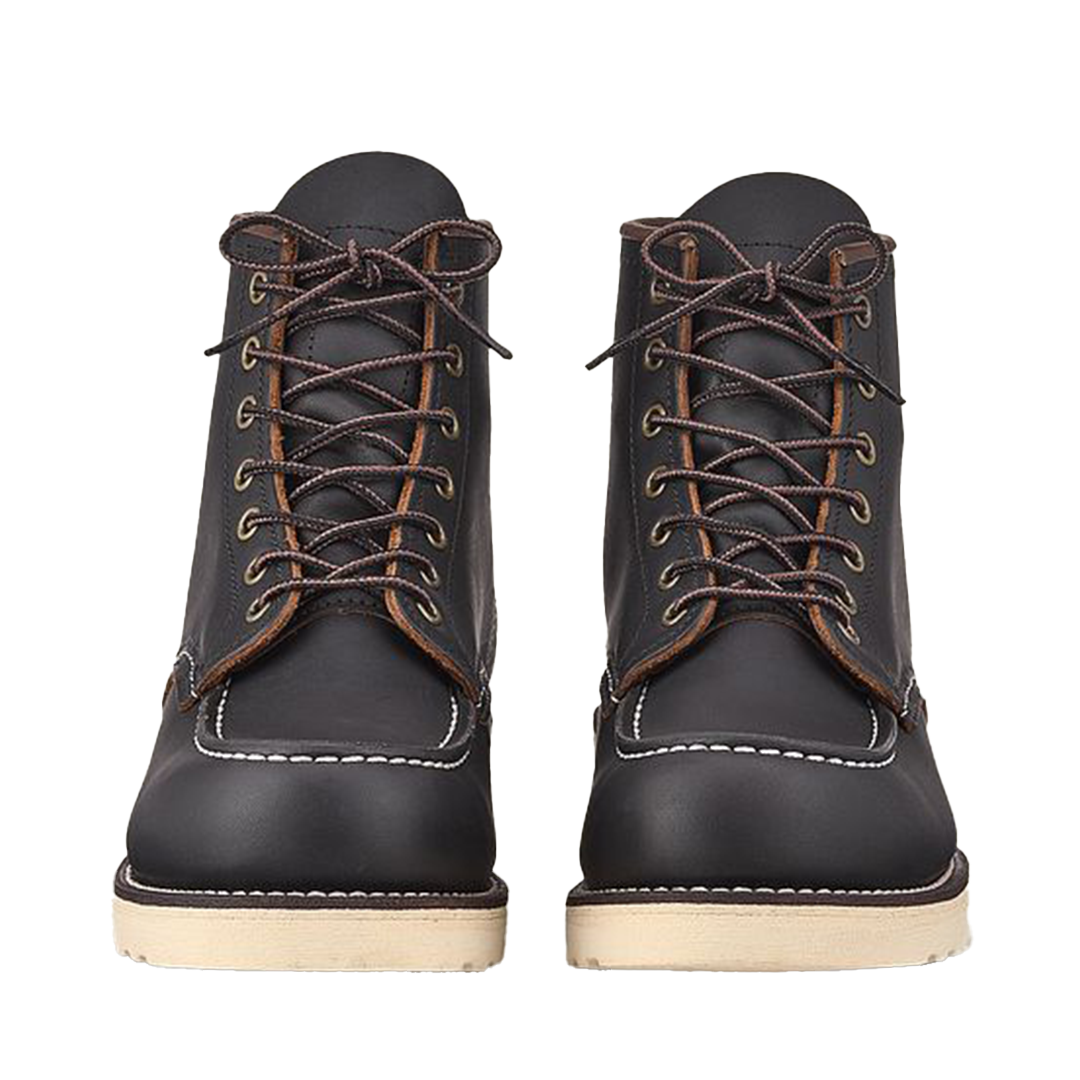 6 Inch MOC 8849 Work Boots for Men - Black/Brown Safety Shoes - Steel Toe, Slip Resistant, Comfortable Work Boots for Construction, Warehouse & Outdoor Jobs
