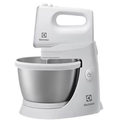 Electrolux EHSM3417 3.5L Stand & Hand Mixer - Powerful 300W Electric Kitchen Mixer with 5 Speed Settings, Stainless Steel Bowl - Perfect for Baking Cakes, Cookies & Whipping Cream