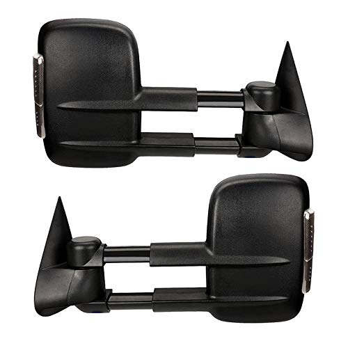 New Pair of Door Mirrors Compatible with Chevrolet Silverado 1500 2007-2013 Models (20862094, 20862095) – Durable Replacement for Enhanced Visibility and Safety – Perfect for Off-Roading, Daily Commuting, and Towing