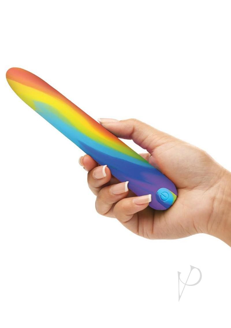 Bang Rainbow Rechargeable Silicone Vibrator - Waterproof Multicolor Adult Toy for Women & Couples - Perfect for Romantic Nights & Solo Pleasure