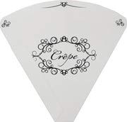 Premium Victorian Design Crepe Holders - 250g Perforated Cardboard Food Stands - Bulk Pack of 1600 for Bakeries, Catering & Party Supplies - Elegant Display for Crepes, Pancakes & Desserts