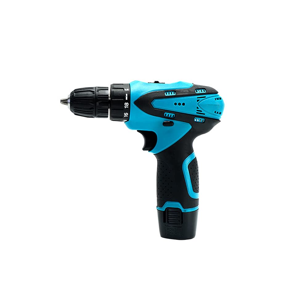 **12V Cordless Drill Driver Kit - Rechargeable Electric Screwdriver Set with 2 Batteries, Household & DIY Power Tool for Woodworking, Metal Drilling & Home Repair**