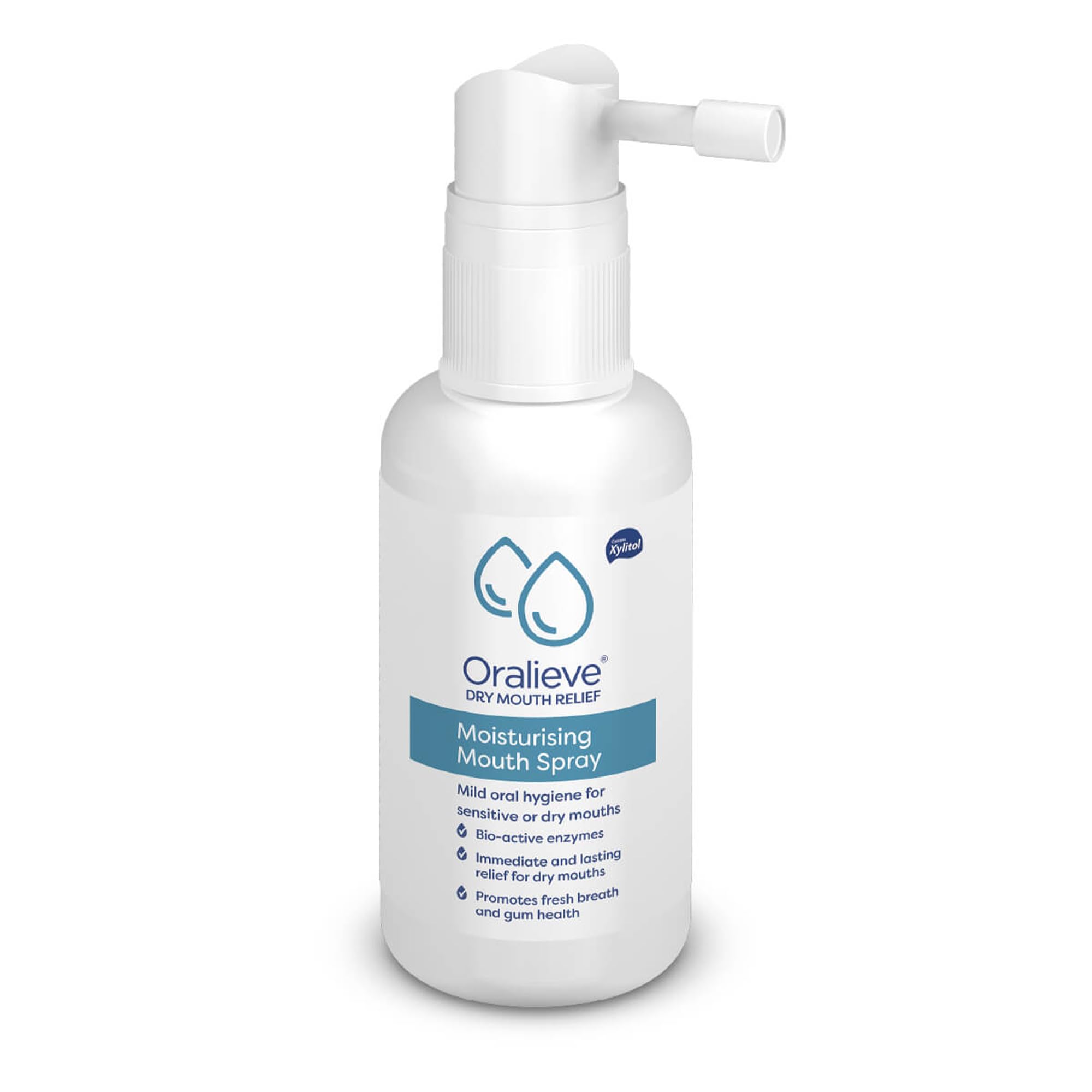 Oralieve Dry Mouth Relief Spray - Hydrating Moisturizer for Sore & Sensitive Mouth with Xylitol to Protect Teeth (50ml) | Ideal for Dry Mouth from Dehydration, Medication Side Effects & Nighttime Use
