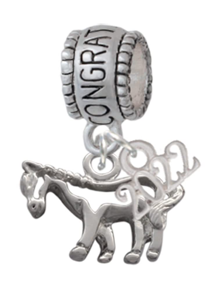 Silver Horse Charm Bead for Jewelry Making - 2022 Collection for Gifts & DIY