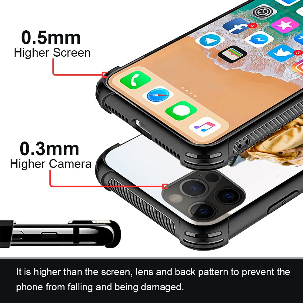 CARLOCA Shockproof iPhone 12 Pro Max Case - Custom Personalized Design, Drop Protection & Durable Cover for iPhone 12 Pro Max - Perfect for Everyday Use, Travel & Outdoor Activities