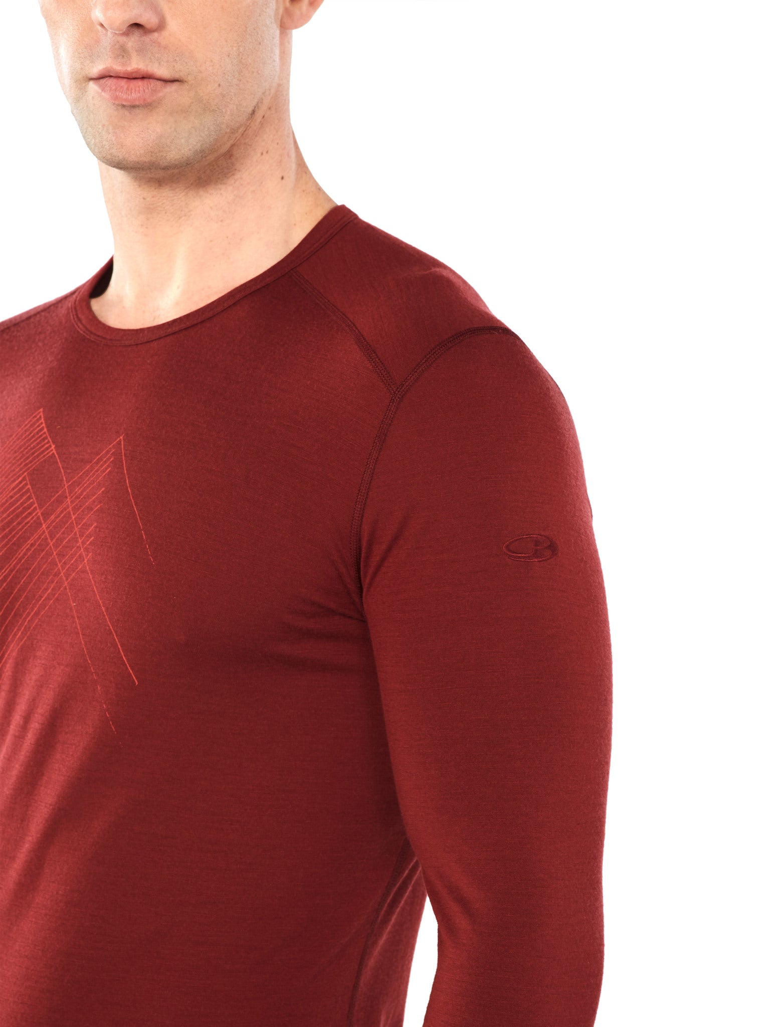 200 Oasis LS Crew Neck Snap Button Men's Long Sleeve Shirt - Casual Comfort Fit for Everyday Wear & Outdoor Activities