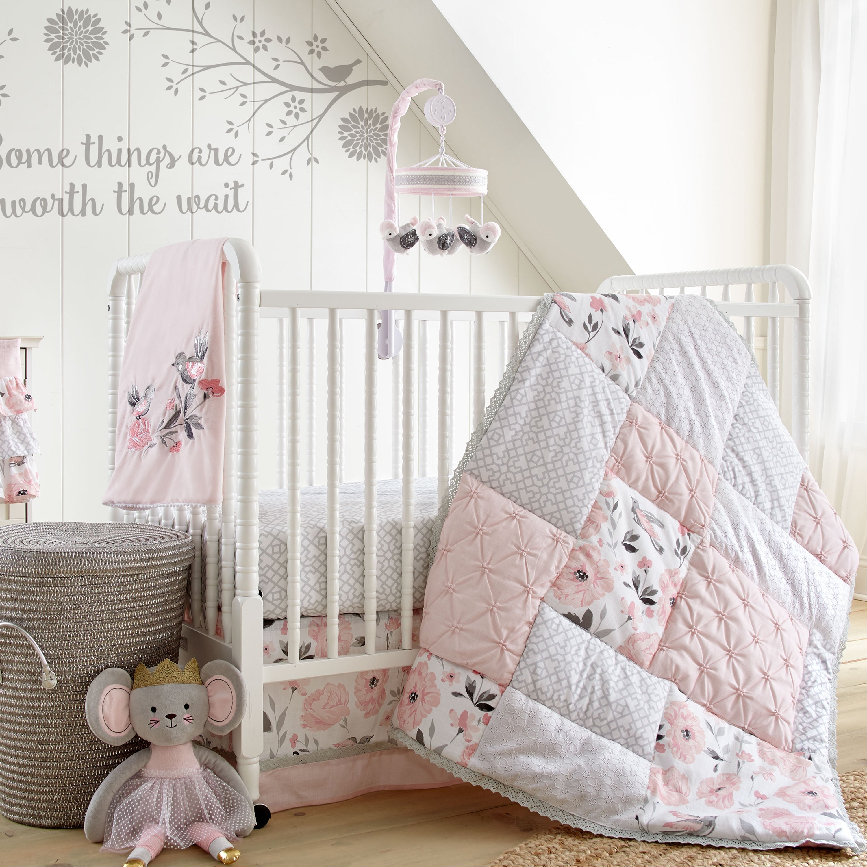 Elise Soft Cotton Crib Fitted Sheet - Breathable & Hypoallergenic Baby Crib Sheet for Safe & Comfortable Sleep - Perfect for Nursery, Daycare & Travel Cribs