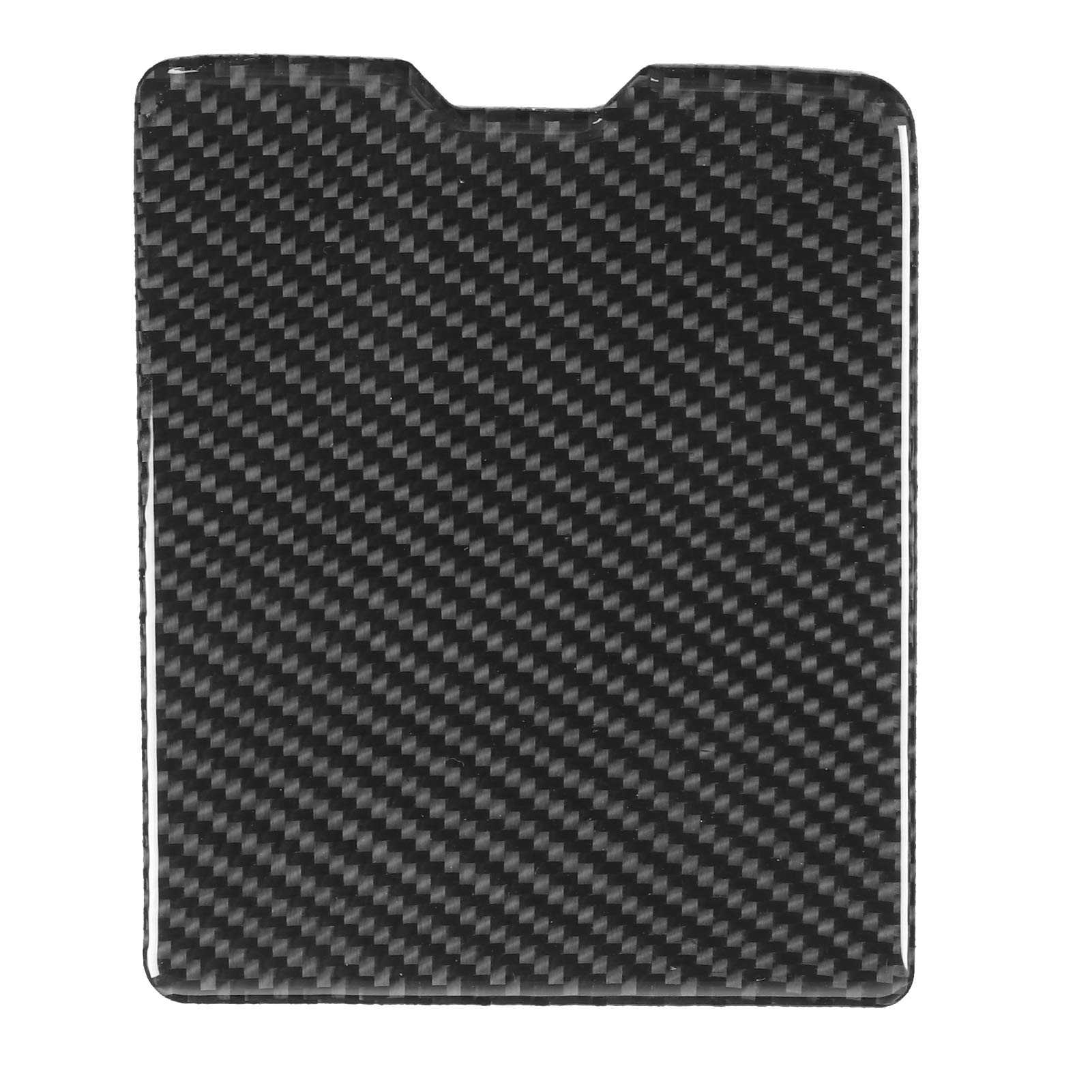 Carbon Fiber Storage Box Panel Trim Cover for Mitsubishi Lancer 2008-2016 - Interior Upgrade & Organizer for Driver Side Storage Compartment - Perfect for Car Accessories & Customization Enthusiasts
