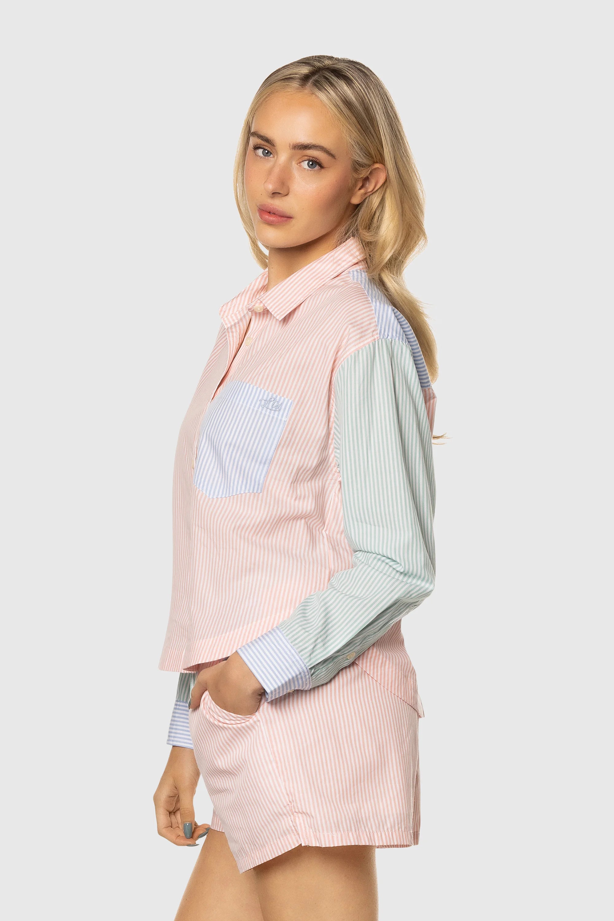 Blue Button-Up Shirt for Men & Women - Comfortable Daily Wear for Work, Casual & Outdoor Activities