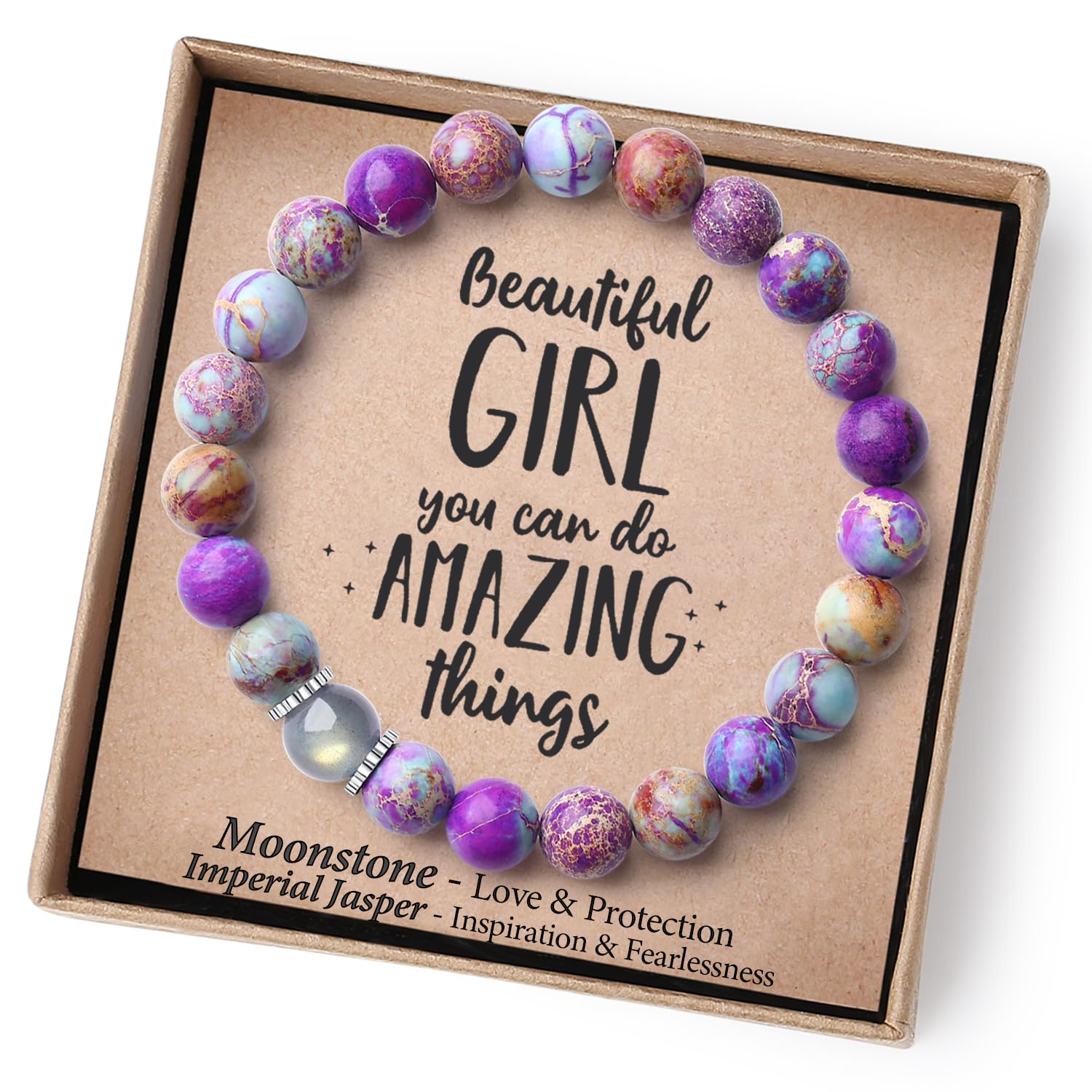 Valentine's Day Gifts for Teen Girls - 15 Year Old Birthday Beaded Bracelets, Best Friend & Women's Jewelry, Perfect for Granddaughter, Niece, Easter, Christmas Stocking Stuffers & Everyday Wear