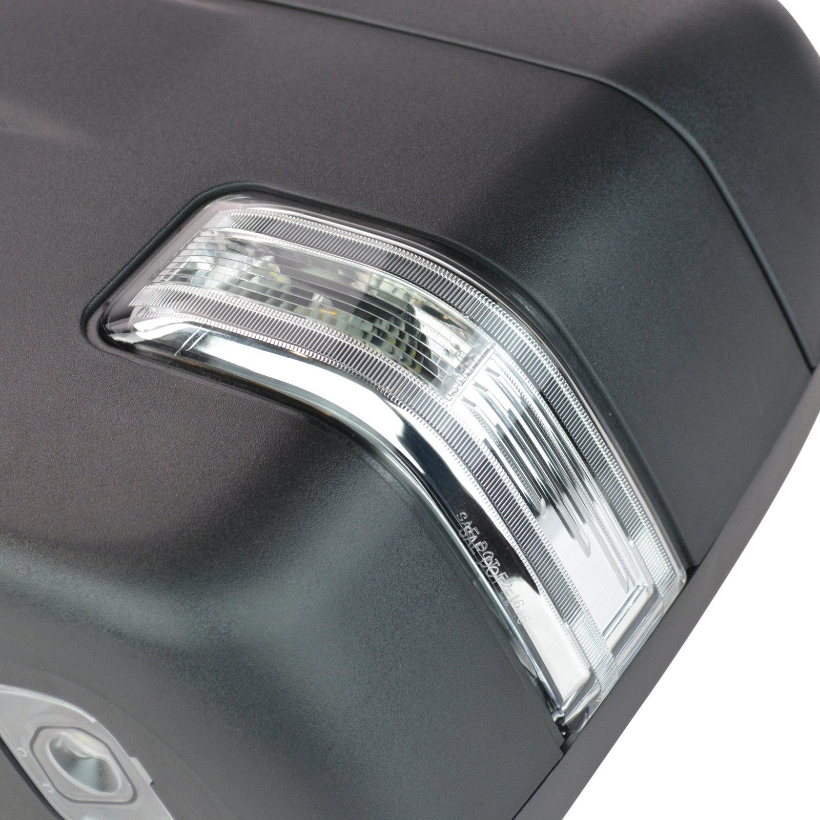 2015-2018 Ford F-150 Textured Black Power Heated Tow Mirrors with Turn Signal & Spotlight - Perfect for Towing, Off-Roading & Night Driving