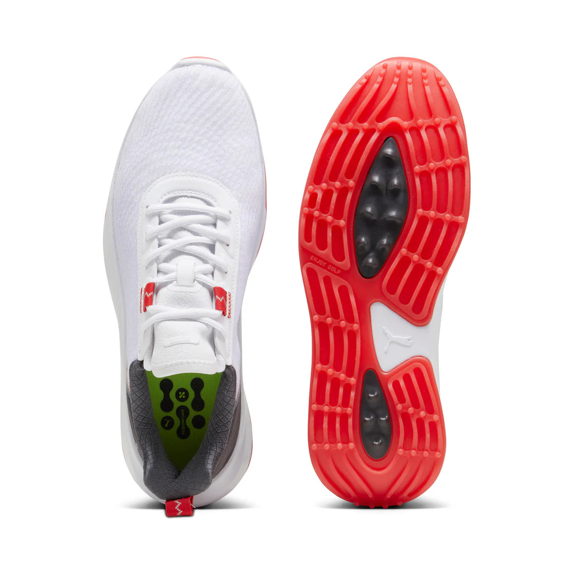 Puma FUSION CRUSH SPORT Spikeless Golf Shoes for Men & Women - Lightweight Comfortable Golf Sneakers for Walking Course - Perfect for Driving Range & Casual Wear