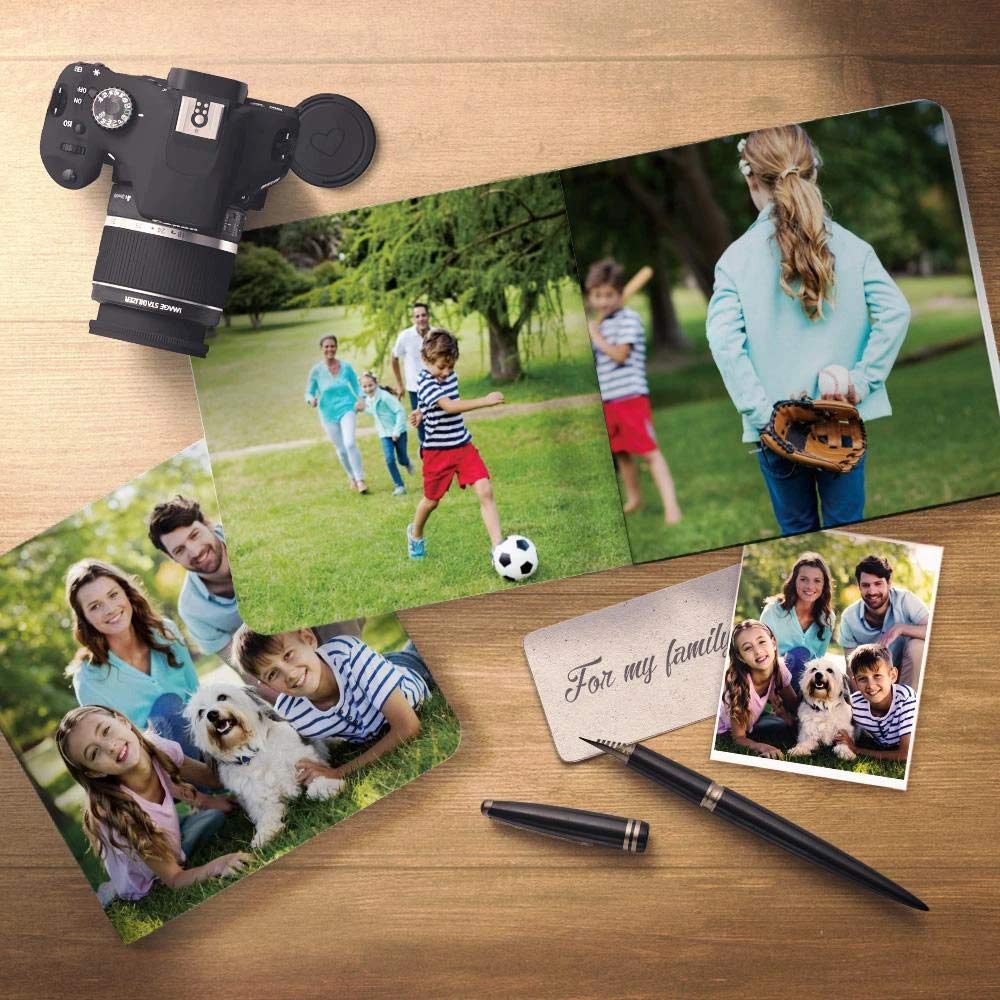 Custom 3D Printed Photo Album Book - Personalized Wedding Anniversary & Baby Memory Gift - 4x4 Inch Keepsake for Couples & Families - Perfect for Home Decor, Travel Scrapbooking & Special Occasions