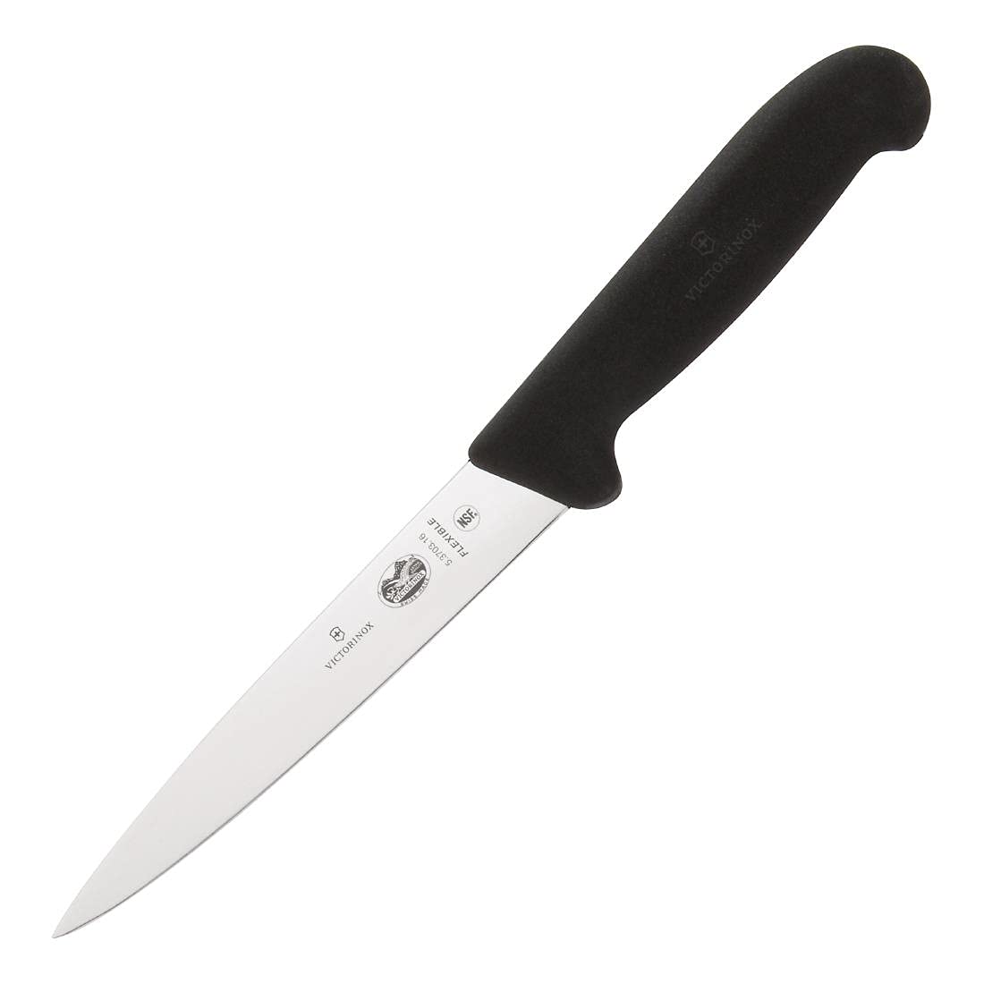 Victorinox Fibrox Pro Fillet Knife - 8 Inch Sharp Boning Knife for Fish, Meat & Poultry - Professional Kitchen Knife for Chefs & Home Cooking - Perfect for Filleting, Carving & Food Prep