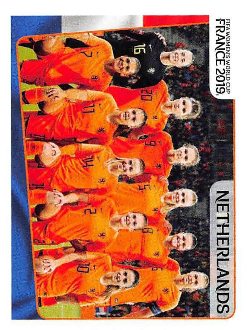 2019 Panini FIFA Women's World Cup France Collectible Soccer Sticker #386 - Netherlands Team Photo (2