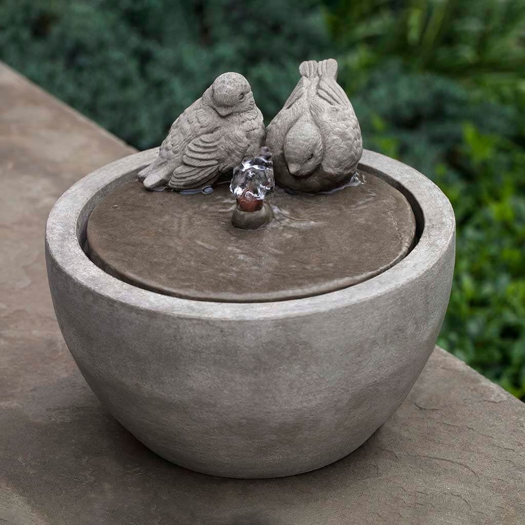 Campania International M Series Bird Fountain - Elegant Outdoor Garden Decoration for Birds | Perfect for Patio, Yard & Garden Decor