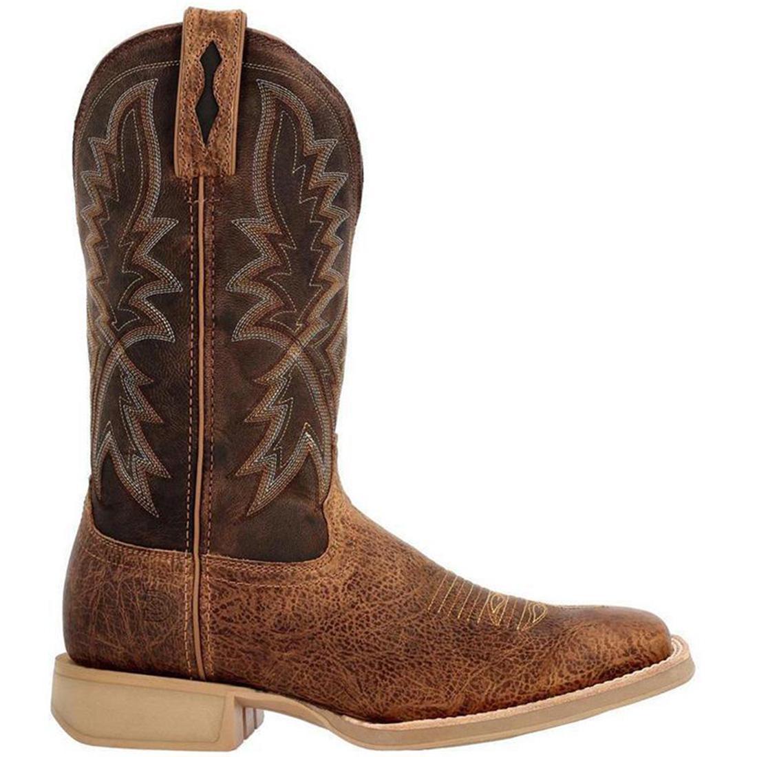 Rebel Pro Lite Rustic Tan & Tobacco Western Boots for Men - Durable Cowboy Boots for Riding, Work & Outdoor Activities