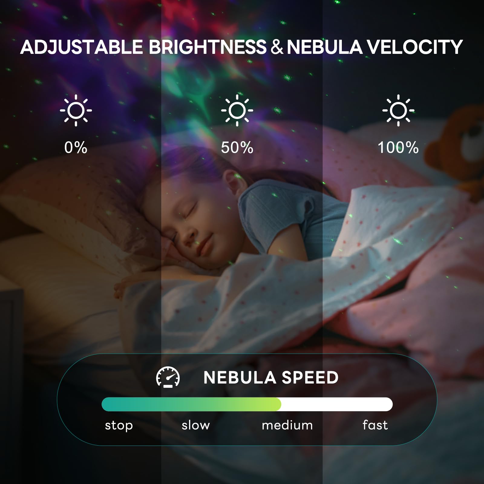 VUENICEE Astronaut Starry Sky Galaxy Projector, Night Light for Kids & Adults with Timer & Remote Control - Perfect for Bedroom, Nursery, Party Decor & Relaxation