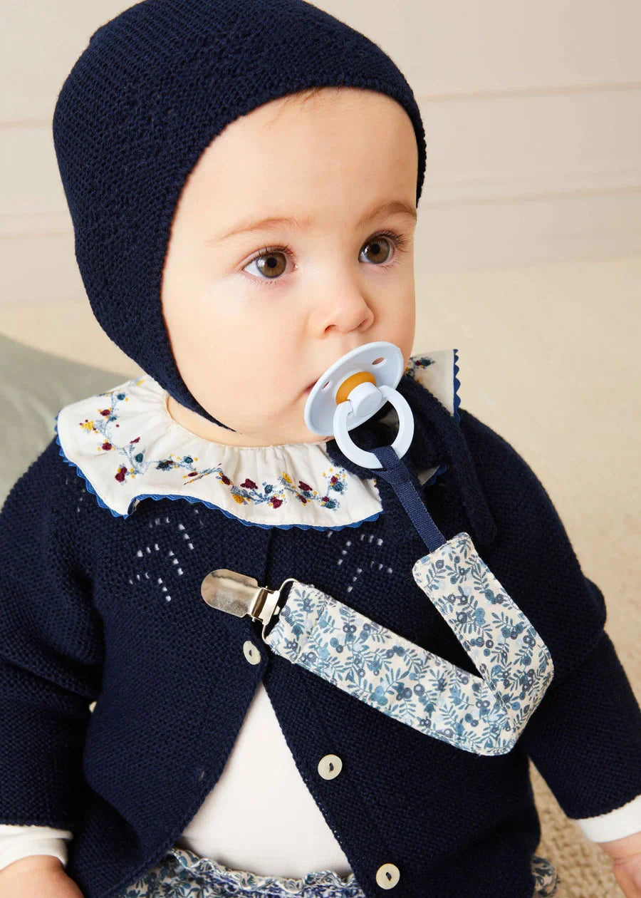 Navy Openwork Cardigan for Kids (6 Months - 10 Years) | Lightweight Knit Sweater for Boys & Girls | Perfect for Spring, Fall & Layering Outfits