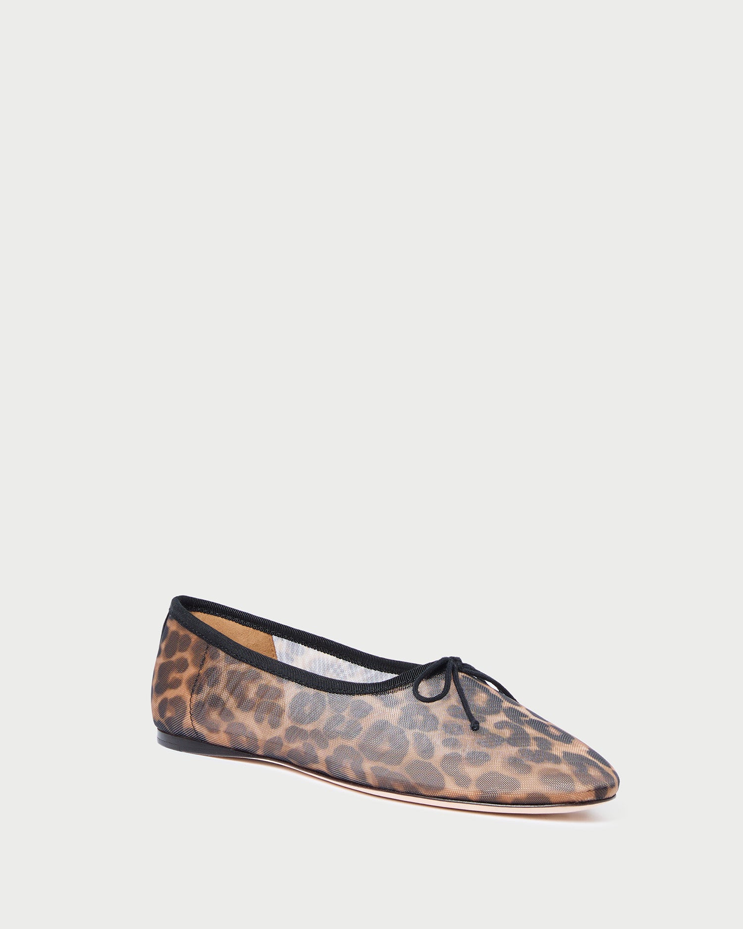 Landon Leopard Mesh Ballet Flat Shoes - Women's Comfortable Slip-On Loafers for Casual Wear, Office & Dance